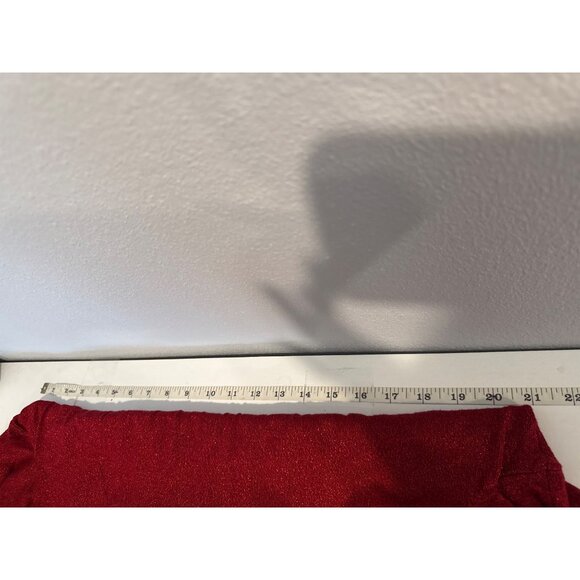 Apt 9 Womens Sweater 0X Red Metallic Cowl Neck Christmas Holiday Cocktail Party - Picture 6 of 10